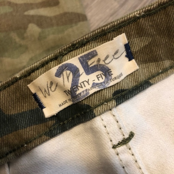 Free People High Waisted Camo Wide Legged Pants - Picture 5 of 5